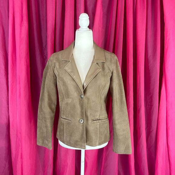 A G Milano tan suede jacket, medium - Picture 1 of 11